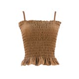 【カップ付き】ベロアシャーリングキャミソール | coca | 詳細画像4