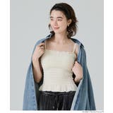 【カップ付き】ベロアシャーリングキャミソール | coca | 詳細画像10