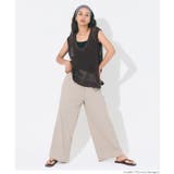 【3サイズ展開/シワになりにくい】リブリラックスパンツ | coca | 詳細画像16 