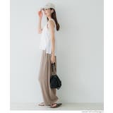 【3サイズ展開/シワになりにくい】リブリラックスパンツ | coca | 詳細画像22 