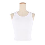 【カップ付き/3サイズ展開】OUT BRA クロップド丈タンクトップ | coca | 詳細画像2