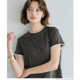 ［Charcoal］ | レイヤード半袖トップス | coca