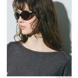 ［Gray］ | ボートネックリブ半袖トップス | coca