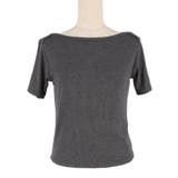 ボートネックリブ半袖トップス | coca | 詳細画像3 