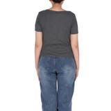 ボートネックリブ半袖トップス | coca | 詳細画像6 