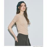 ボートネックリブ半袖トップス | coca | 詳細画像8 