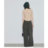 ボートネックリブ半袖トップス | coca | 詳細画像9 