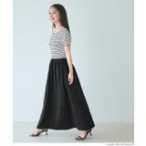 ボーダー切り替えワンピース | coca | 詳細画像9