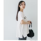 ロールアップスリーブロゴTシャツ レディース | coca | 詳細画像5