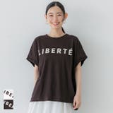 ロールアップスリーブロゴTシャツ レディース | coca | 詳細画像1
