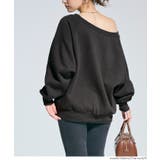 裏起毛オフショルダースウェット | coca | 詳細画像15