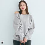 裏起毛 オフショルダースウェット レディース | coca | 詳細画像1 