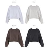 抜け感シルエットで今っぽく。ラグランクロップドスウェット | coca | 詳細画像23