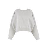 抜け感シルエットで今っぽく。ラグランクロップドスウェット | coca | 詳細画像3