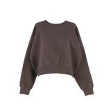 抜け感シルエットで今っぽく。ラグランクロップドスウェット | coca | 詳細画像4