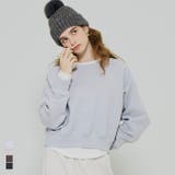 抜け感シルエットで今っぽく。ラグランクロップドスウェット | coca | 詳細画像1