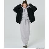 ラフさと上品さを両立。大人が着たいソフトスウェットリボンパーカー | coca | 詳細画像11 