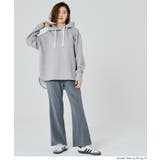 ラフさと上品さを両立。大人が着たいソフトスウェットリボンパーカー | coca | 詳細画像5 