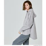 ラフさと上品さを両立。大人が着たいソフトスウェットリボンパーカー | coca | 詳細画像8 