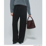 ［Black］ | 【DAILY WARM】裏起毛ソフトスウェットワイドパンツ | coca