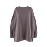 ゆるっと着られて体型カバー叶う、裏起毛ビッグシルエットスウェット | coca | 詳細画像4 