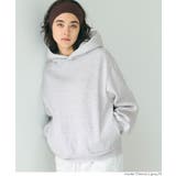 ［Lt.gray］ | 今っぽくこなれる、抜け感シルエット。裏起毛オーバーサイズフーディー | coca