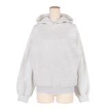 今っぽくこなれる、抜け感シルエット。裏起毛オーバーサイズフーディー | coca | 詳細画像2 