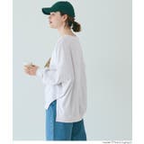 TースウェットビッグシルエットロングTシャツ レディース | coca | 詳細画像13 