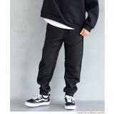 ［Black］ | ソフトスウェット裾ジップジョガーパンツ | coca