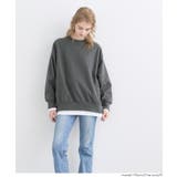 重厚感ある素材とレイヤードデザインが魅力のヘビーウェイト裏毛スウェット | coca | 詳細画像12