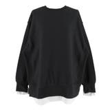 重厚感ある素材とレイヤードデザインが魅力のヘビーウェイト裏毛スウェット | coca | 詳細画像3