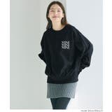 [Black] | 選べる刺繍ロゴで個性をプラス。上質感漂うヘビーウェイト裏毛ロゴスウェット | coca