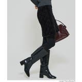 ベロアキルティングスカート | coca | 詳細画像4 