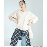 [Lt.Beige] | ヘビーウェイト裏起毛ビンテージ加工無地スウェット | coca