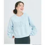 [Lt.Blue] | ヘビーウェイト裏起毛ビンテージ加工ロゴスウェット | coca