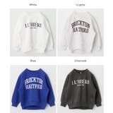 親子お揃い裏起毛ラグランロゴスウェット | coca | 詳細画像16