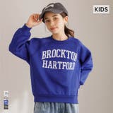 親子お揃い裏起毛ラグランロゴスウェット | coca | 詳細画像1