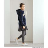 親子お揃い裏起毛刺繍ロゴパーカー キッズ | coca | 詳細画像4