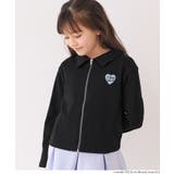 ［Black］ | リブジップアップトップス | coca