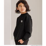 ［Black］ | ソフトスウェットネームポケットトップス  | coca