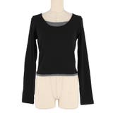 裏起毛レイヤード風リブトップス | coca | 詳細画像3