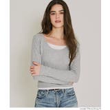 裏起毛レイヤード風リブトップス | coca | 詳細画像10