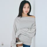 微起毛オフショルダートップス | coca | 詳細画像1 