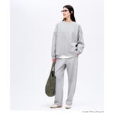 ［Gray］ | ソフトスウェット裾スリットプルオーパー | coca