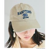 ［Beige］ | ウォッシュ加工ロゴ刺繍キャップ | coca