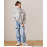 ハーフジップラインスウェットトップス | coca | 詳細画像2 