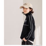 ハーフジップラインスウェットトップス | coca | 詳細画像9 