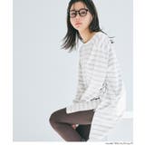 サイドジップ長袖ボーダープルオーバー | coca | 詳細画像10 