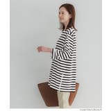 サイドジップ長袖ボーダープルオーバー | coca | 詳細画像12 