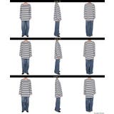 サイドジップ長袖ボーダープルオーバー | coca | 詳細画像16 